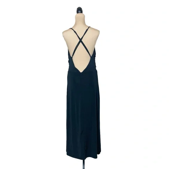 NWT Jason Wu Cowl Neck Ruched Waist Open Back Maxi Dress (D-1) - Picture 4 of 12